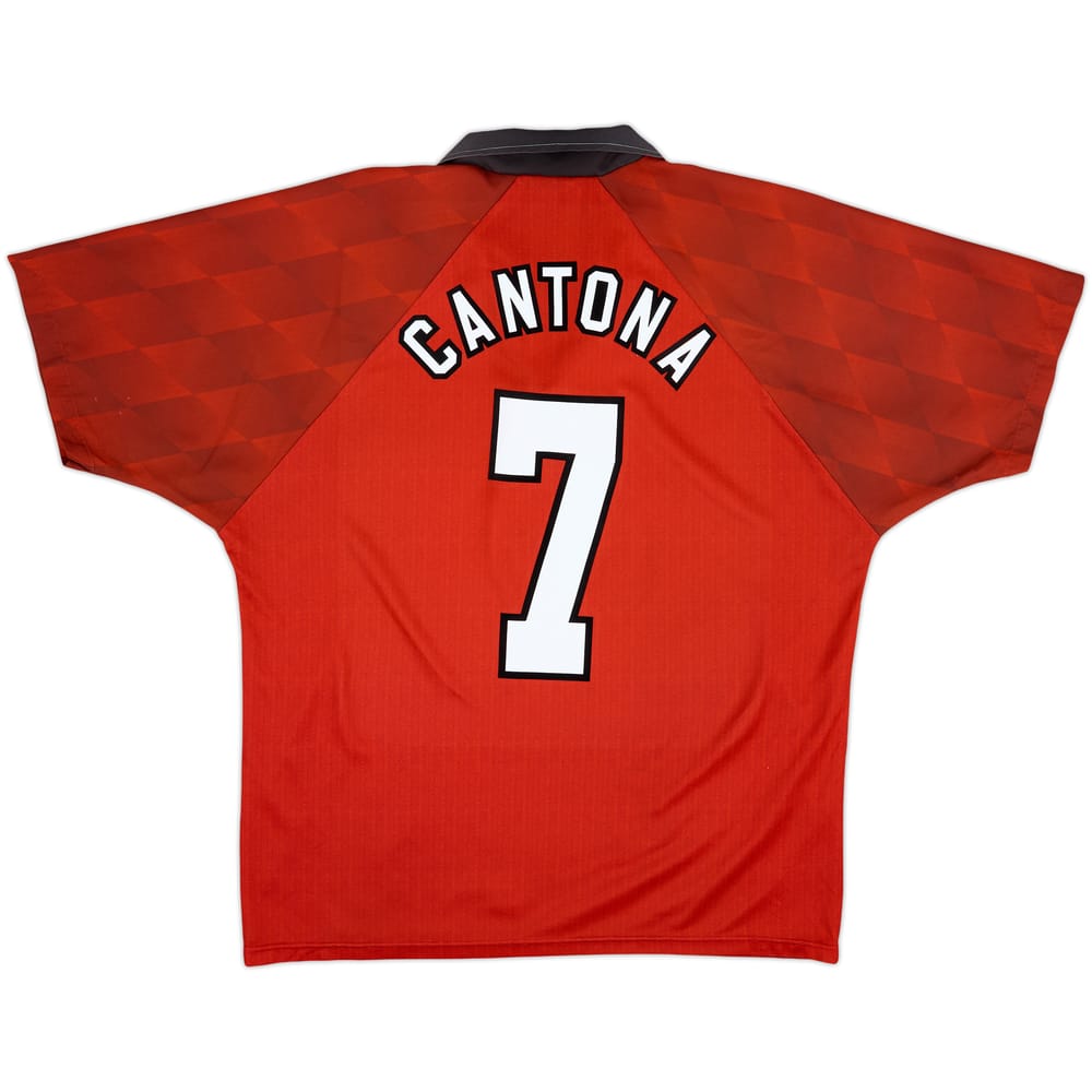 1996-98 Manchester United Home Shirt Cantona #7 - 5/10 - (L)