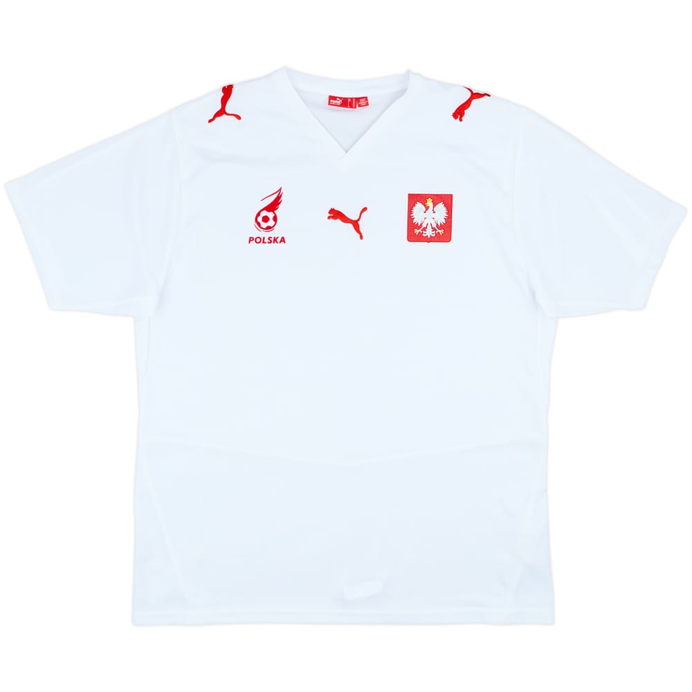 Camiseta básica de local de Poland 2008 - 10/10 - (XL)