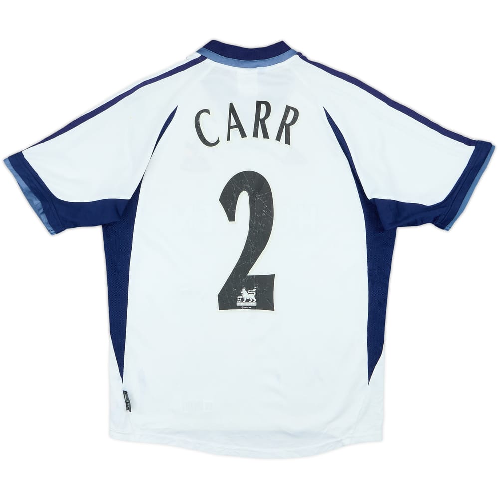 2001-02 Tottenham Home Shirt Carr #2 - 5/10 - (Y)