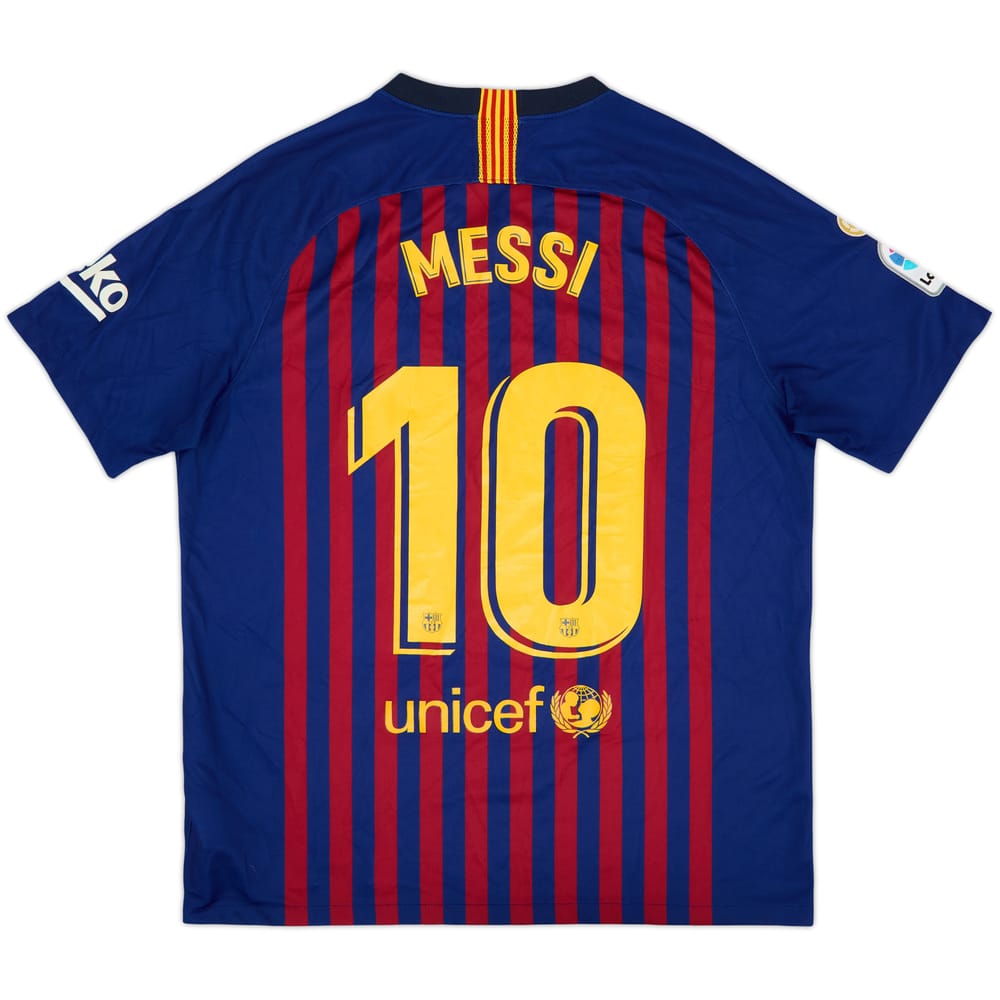 2018-19 Barcelona Camiseta Local Messi #10 - 7/10 - (L)