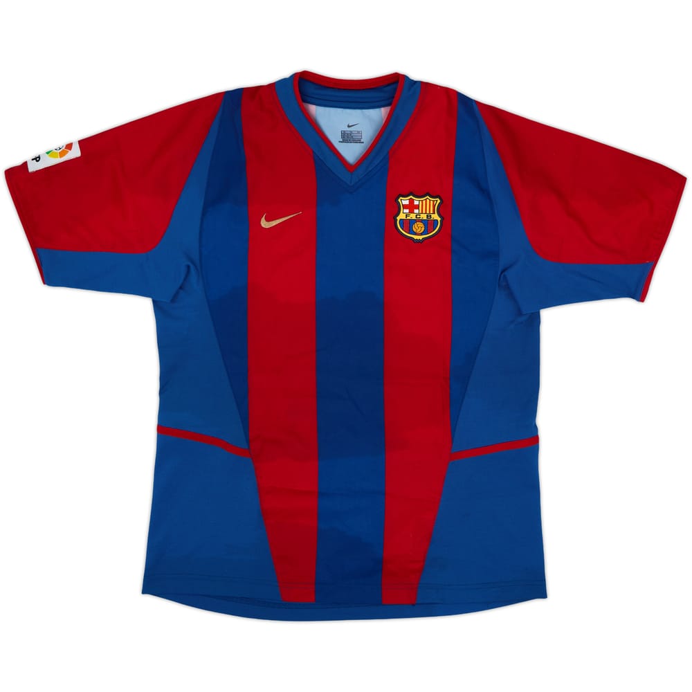 2002-03 Barcelona Home Shirt - 4/10 - (XL.Boys)