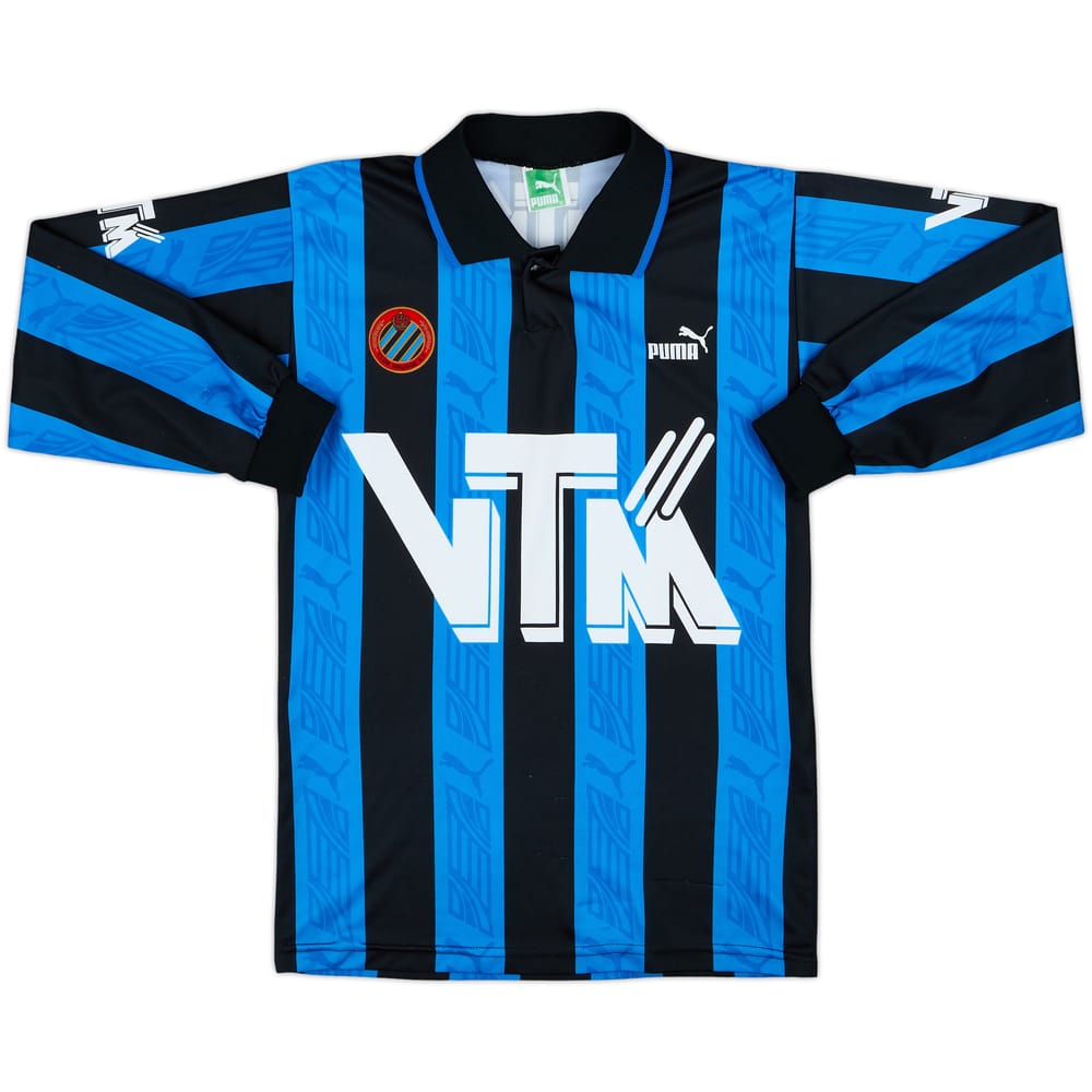 Camiseta de local de manga larga del Club Brugge 1994-95 - 8/10 - (XL.Niños)