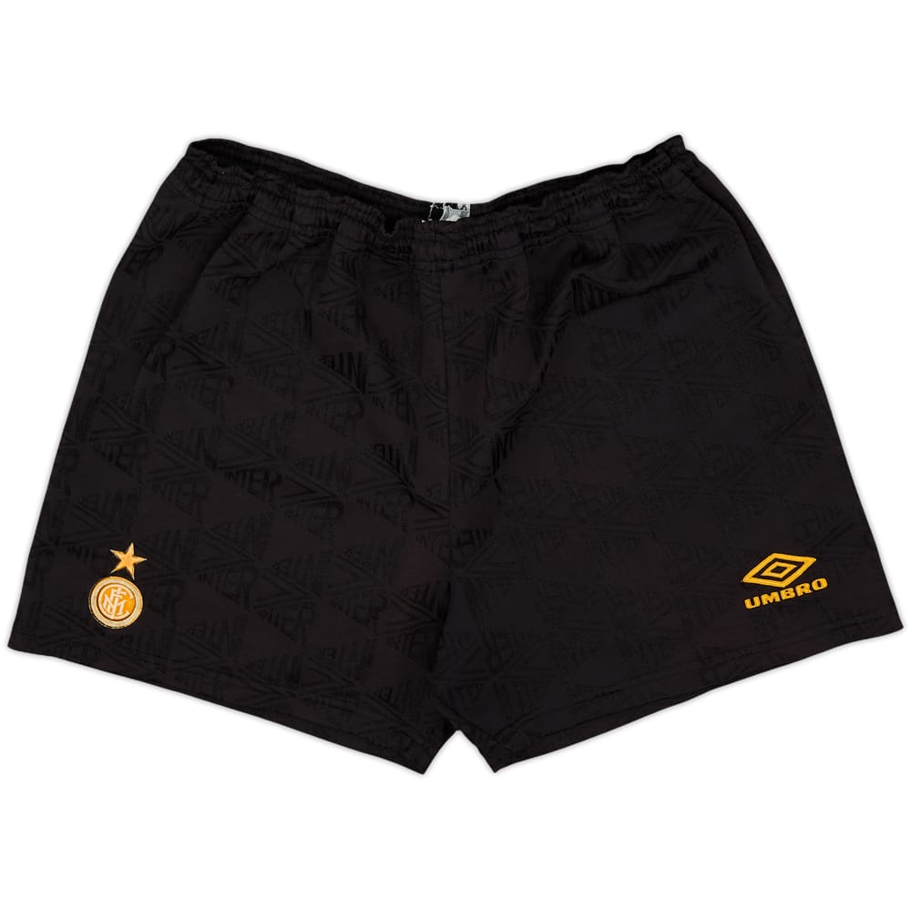 1995-96 Inter Milan Home Shorts - 7/10 - (M)