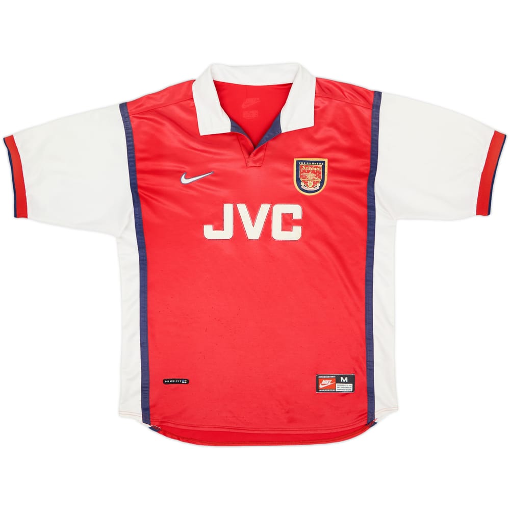 1998-99 Arsenal Home Shirt Bergkamp #10 - 7/10 - (M)