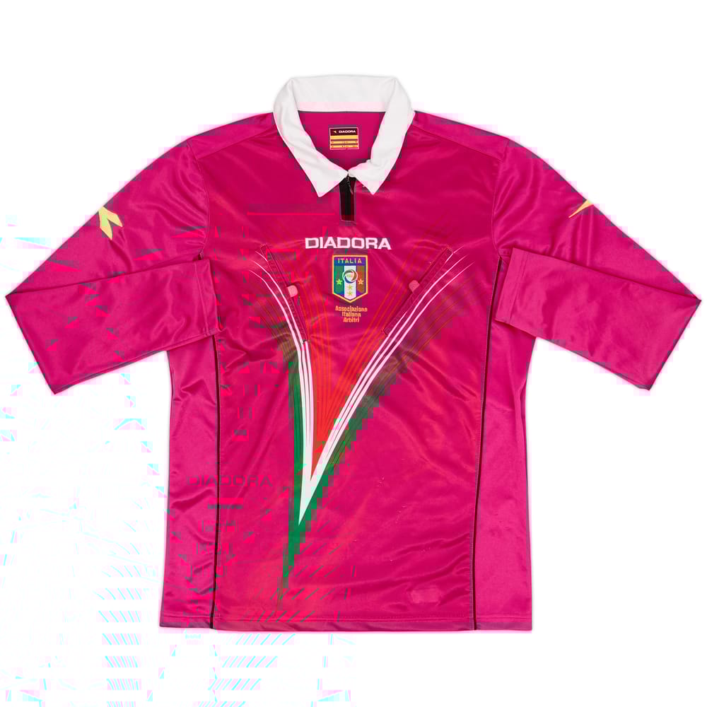 2012-13 Italy Diadora Referee L/S Shirt - 8/10 - (M)