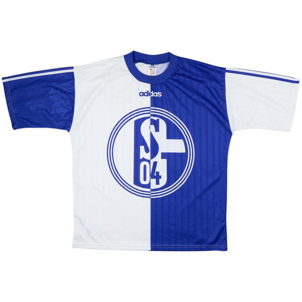 1996-97 Schalke adidas Training Shirt - 6/10 - (M)