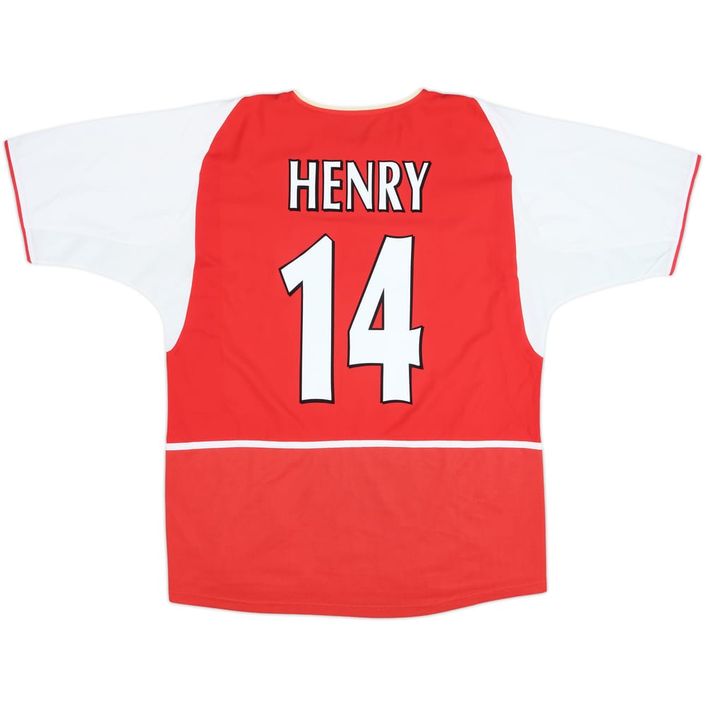 2002-04 Arsenal Home Shirt Henry #14 - 8/10 - (L)