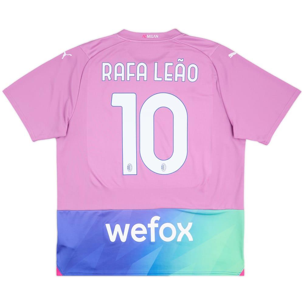 2023-24 AC Milan Third Shirt Rafa Leao #10 - 9/10 - (XL)