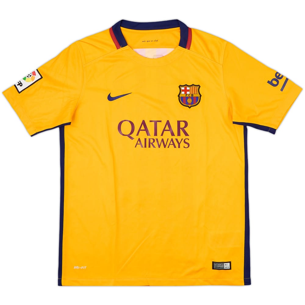 2015-16 Barcelona Away Shirt - 8/10 - (XL.Boys)