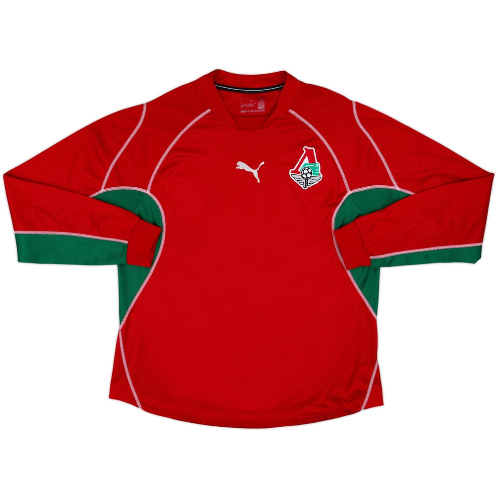 2001 Lokomotiv Moscow Home L/S Shirt - 8/10 - (L)