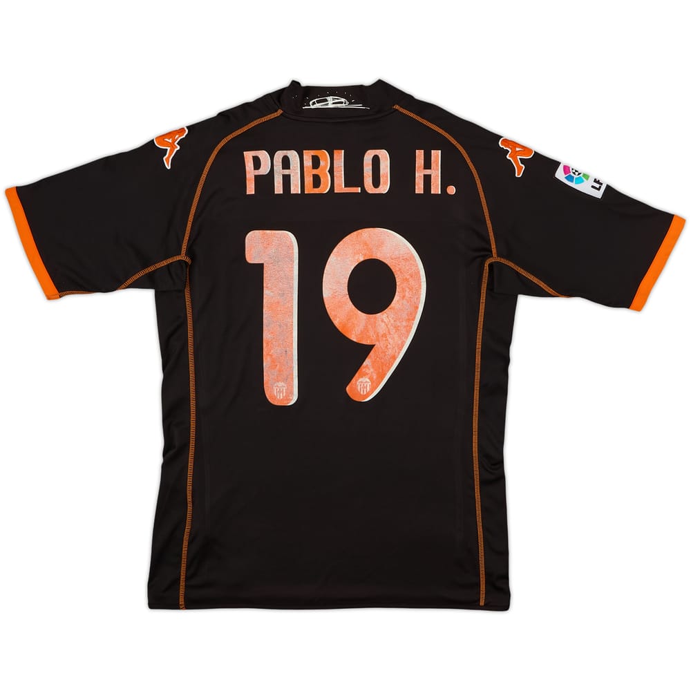 2009-10 Valencia Away Shirt Pablo H. #19 - 5/10 - (M)