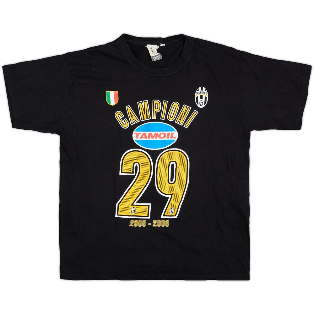 2005-06 Juventus Graphic Tee - 8/10 - (L)