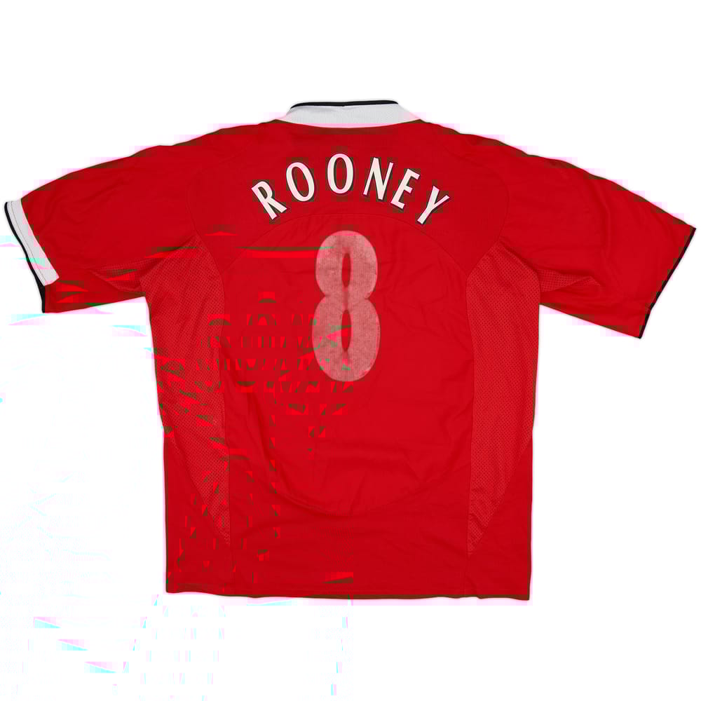 2004-06 Manchester United Home Shirt Rooney #8 - 4/10 - (XXL)