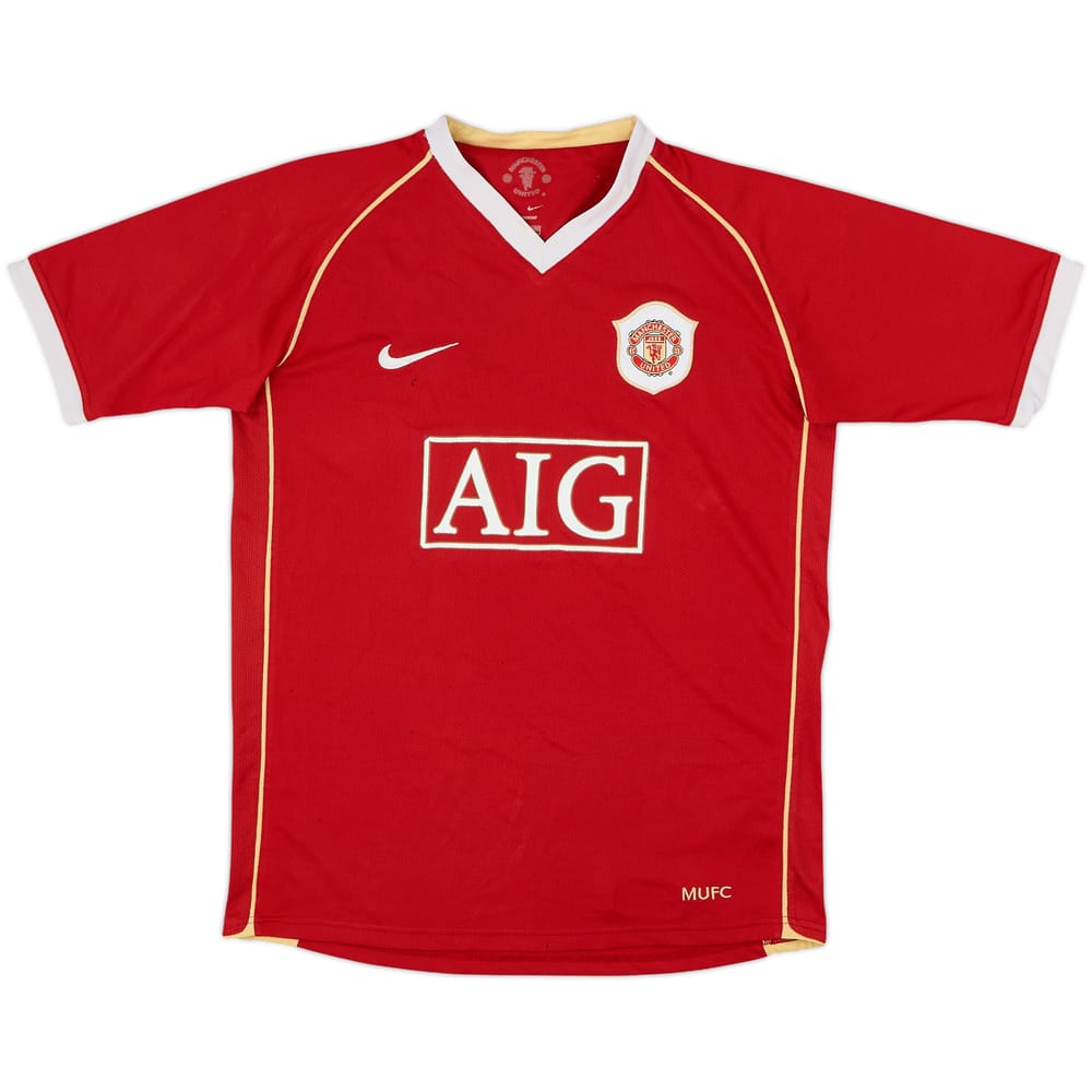 2006-07 Manchester United Home Shirt - 5/10 - (XL.Boys)