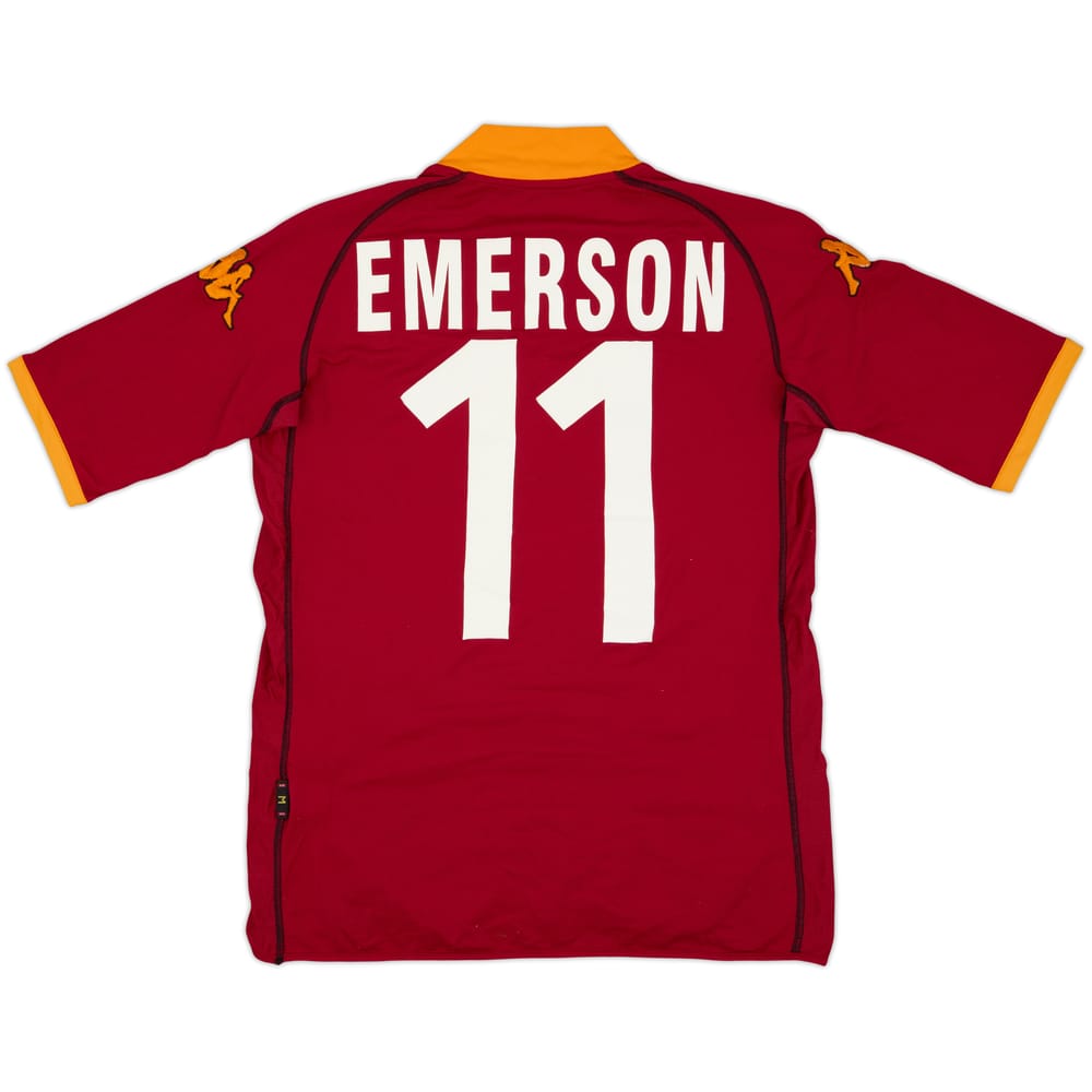 2002-03 Roma Home Shirt Emerson #11 - 5/10 - (M)