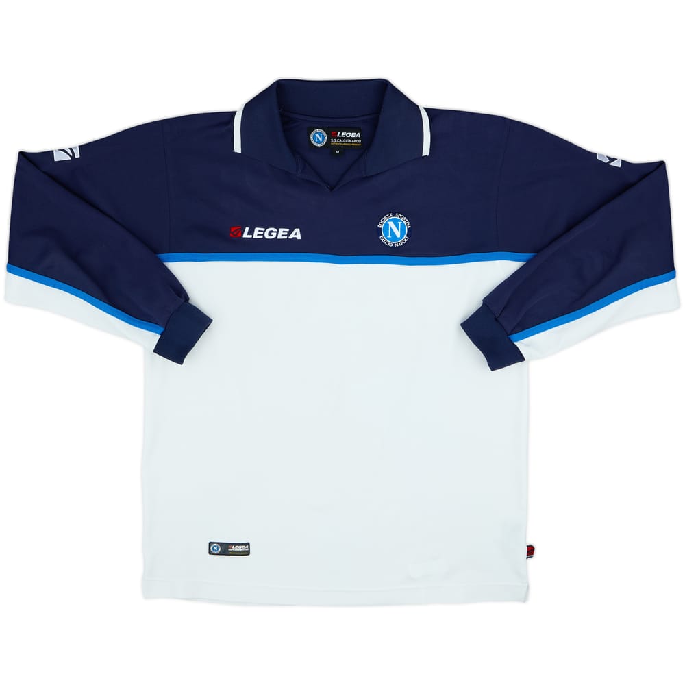 2003-04 Napoli Legea Polo L/S Shirt - 9/10 - (M)