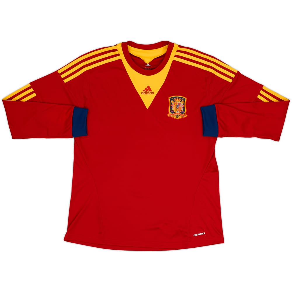 2013-15 Spain Women L/S Home Shirt - 10/10 - (Women's L)