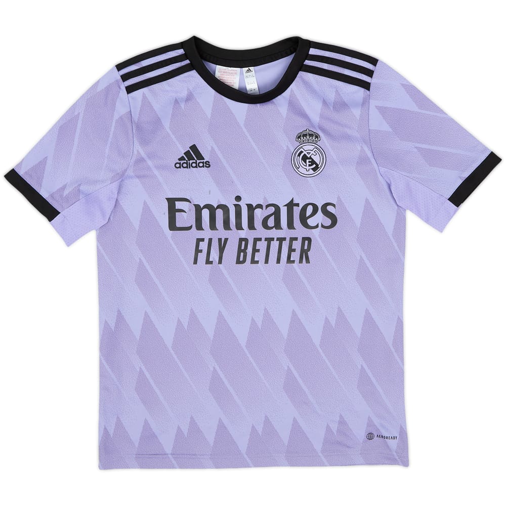2022-23 Real Madrid Away Shirt - 7/10 - (L.Boys)