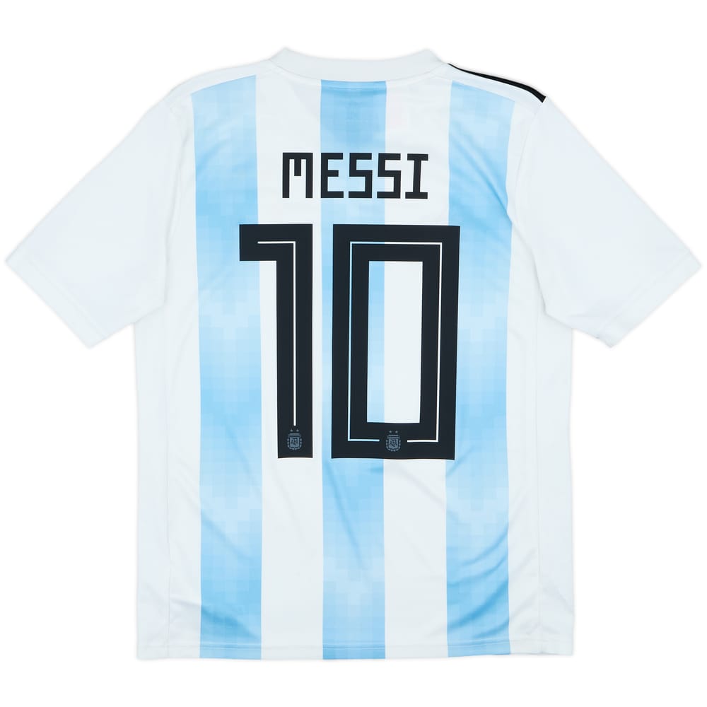 2018-19 Argentina Home Shirt Messi #10 - 8/10 - (XL.Boys)