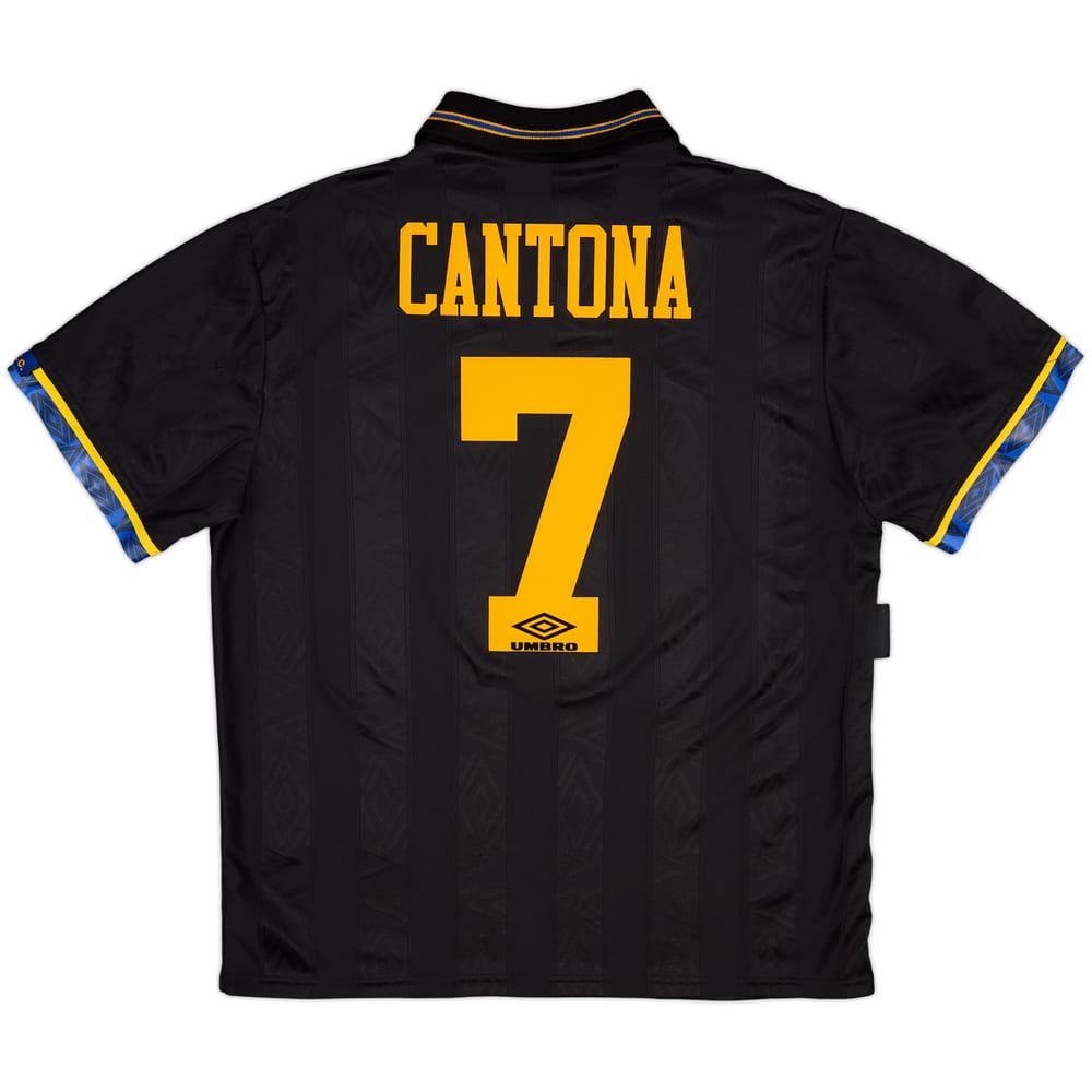 1993-95 Manchester United Away Shirt Cantona #7 - 9/10 - (L)