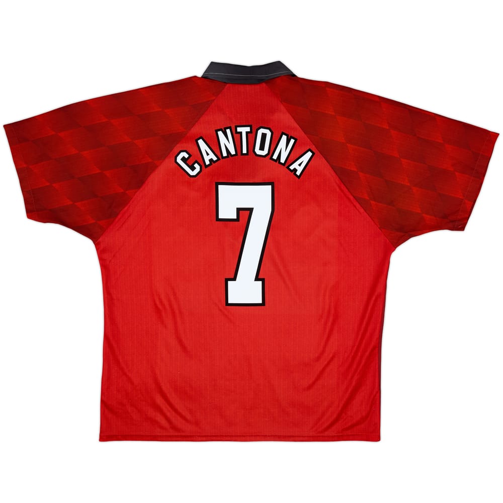 1996-98 Manchester United Home Shirt Cantona #7 - 8/10 - (XL)