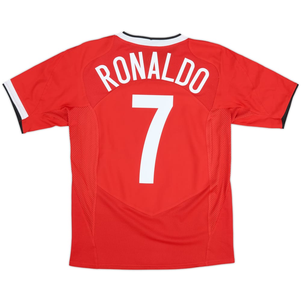 2004-06 Manchester United Home Shirt Ronaldo #7 - 10/10 - (XL.Boys)