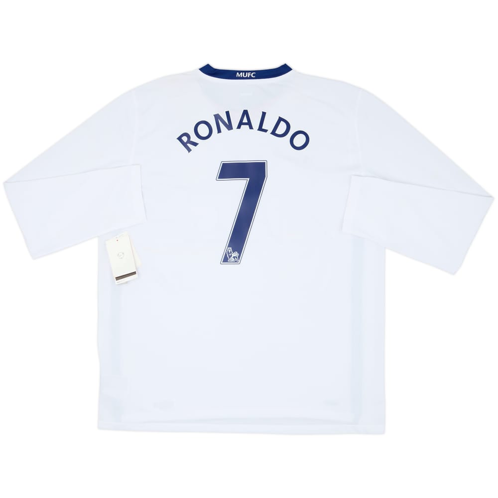 2008-10 Manchester United Away L/S Shirt Ronaldo #7 (XL)