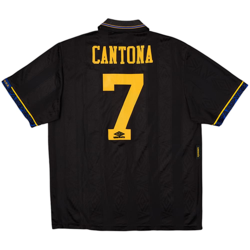 1993-95 Manchester United Away Shirt Cantona #7 - 8/10 - (L)