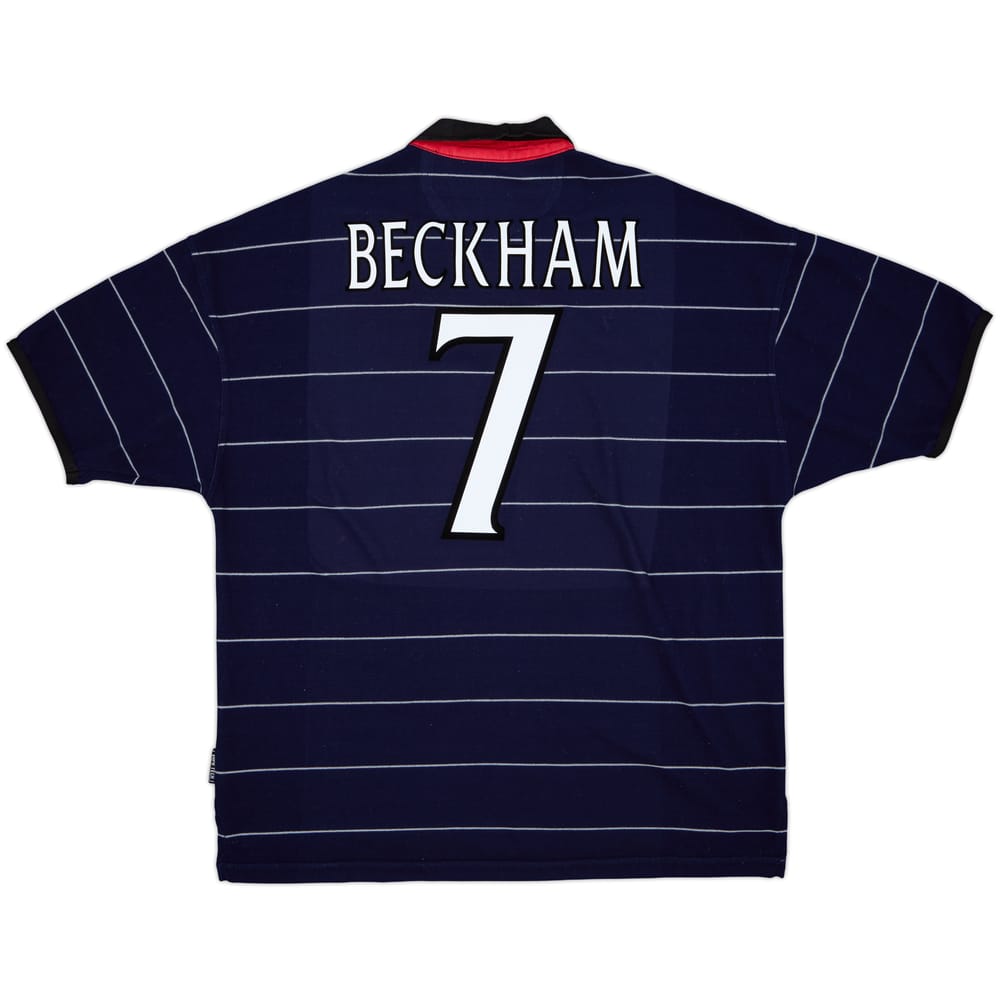 1999-00 Manchester United Away Shirt Beckham #7 - 8/10 - (XL)