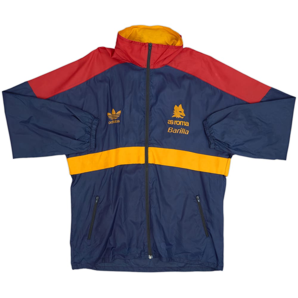 1992-93 Roma adidas Chaqueta impermeable con capucha - 7/10 - (L)