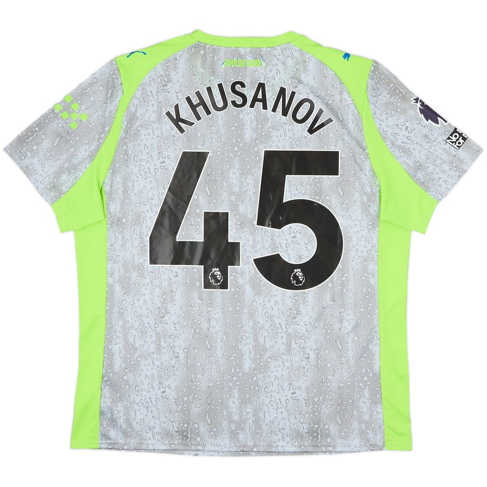 2025-26 Manchester City Third Shirt Khusanov #45 - 5/10 - (XL)
