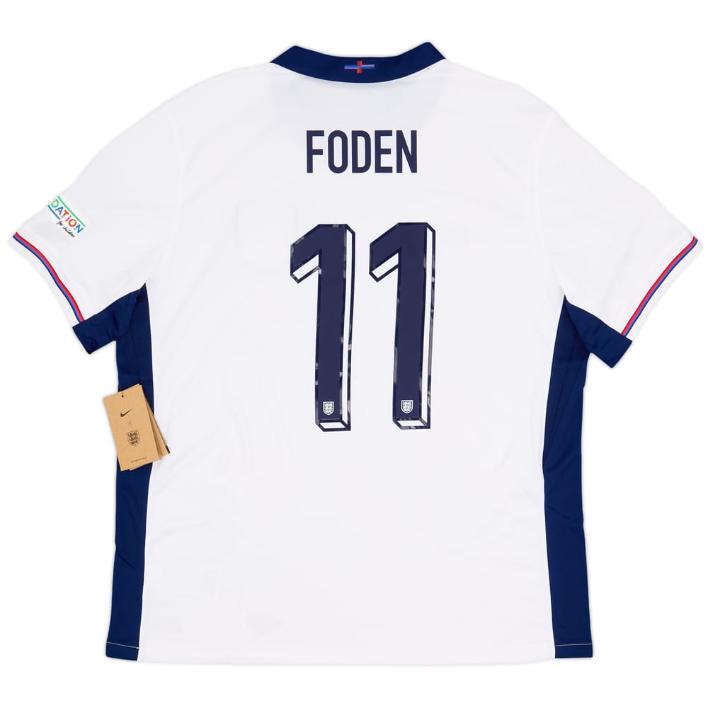 2024-25 England Home Shirt Foden #11 (XL)