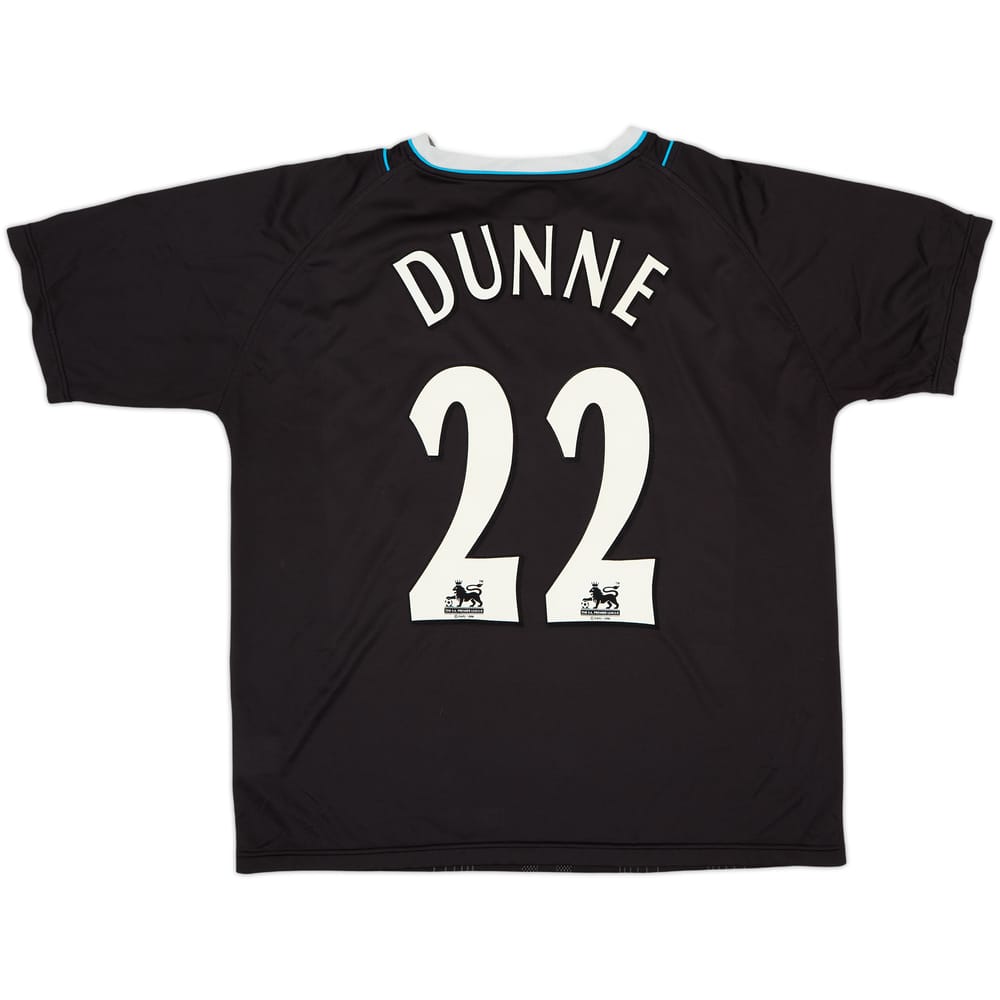 2006-07 Manchester City Away Shirt Dunne #22 - 7/10 - (XL)