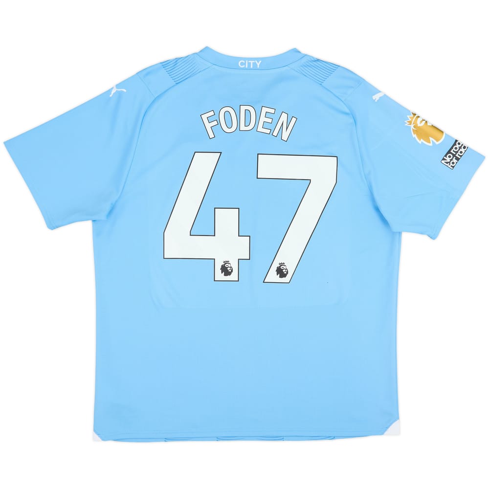 2023-24 Manchester City Home Shirt Foden #47 - 7/10 - (XL)