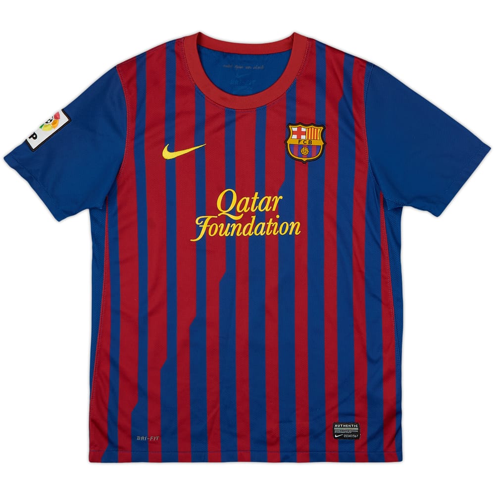 2011-12 Barcelona Home Shirt - 8/10 - (L.Boys)