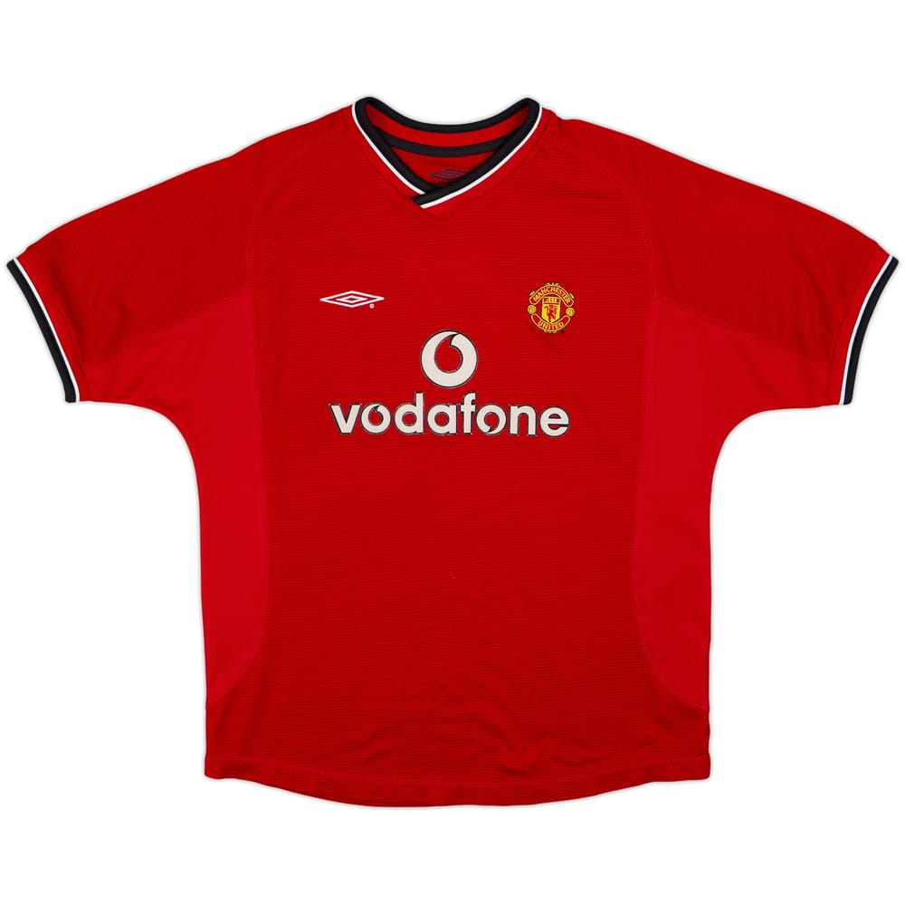 2000-02 Manchester United Home Shirt - 8/10 - (L.Boys)