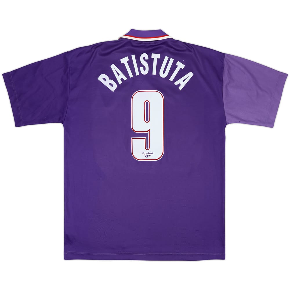 1995-96 Fiorentina Home Shirt Batistuta #9 - 6/10 - (XL)