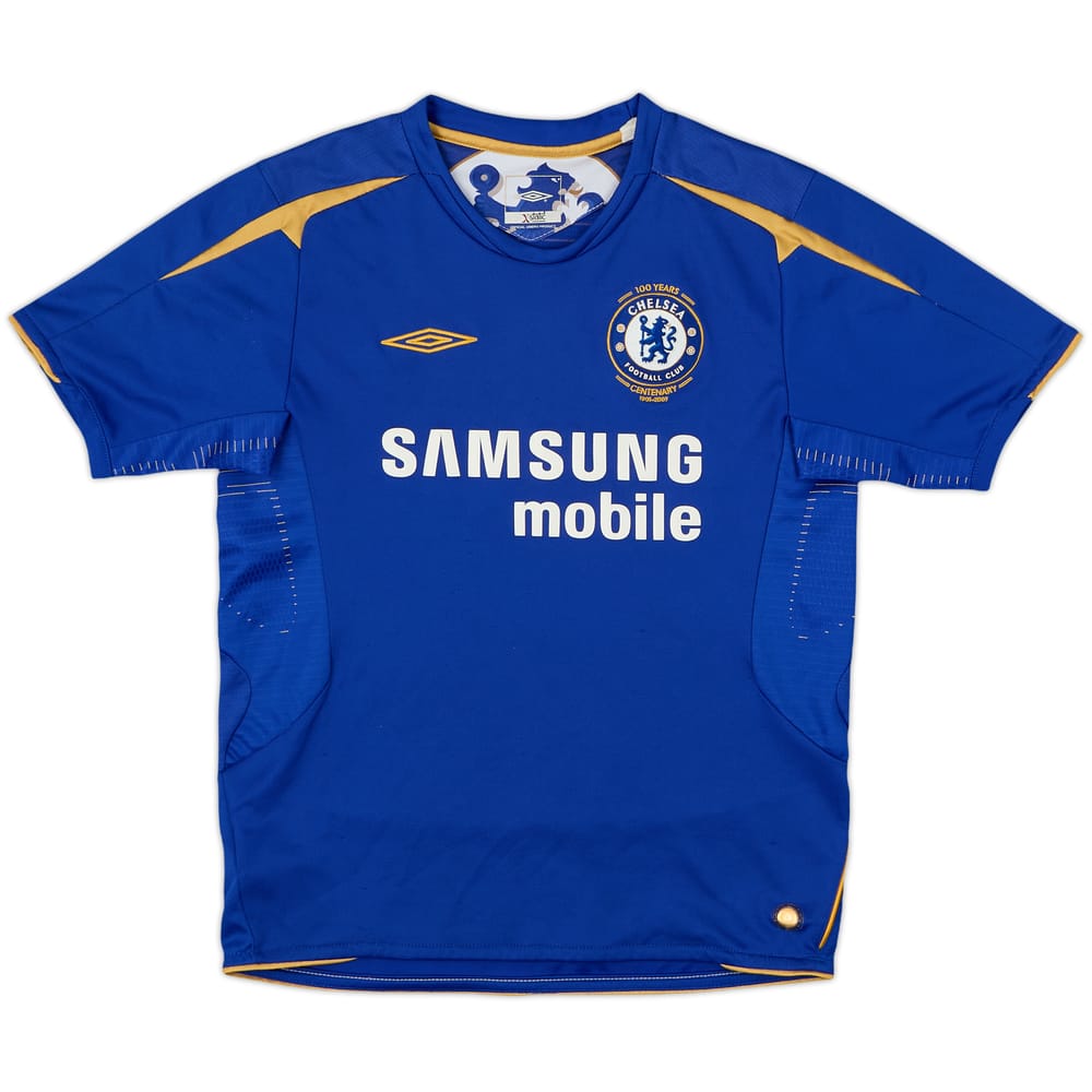 2005-06 Chelsea Camiseta Local Centenario - 8/10 - (M.Niños)
