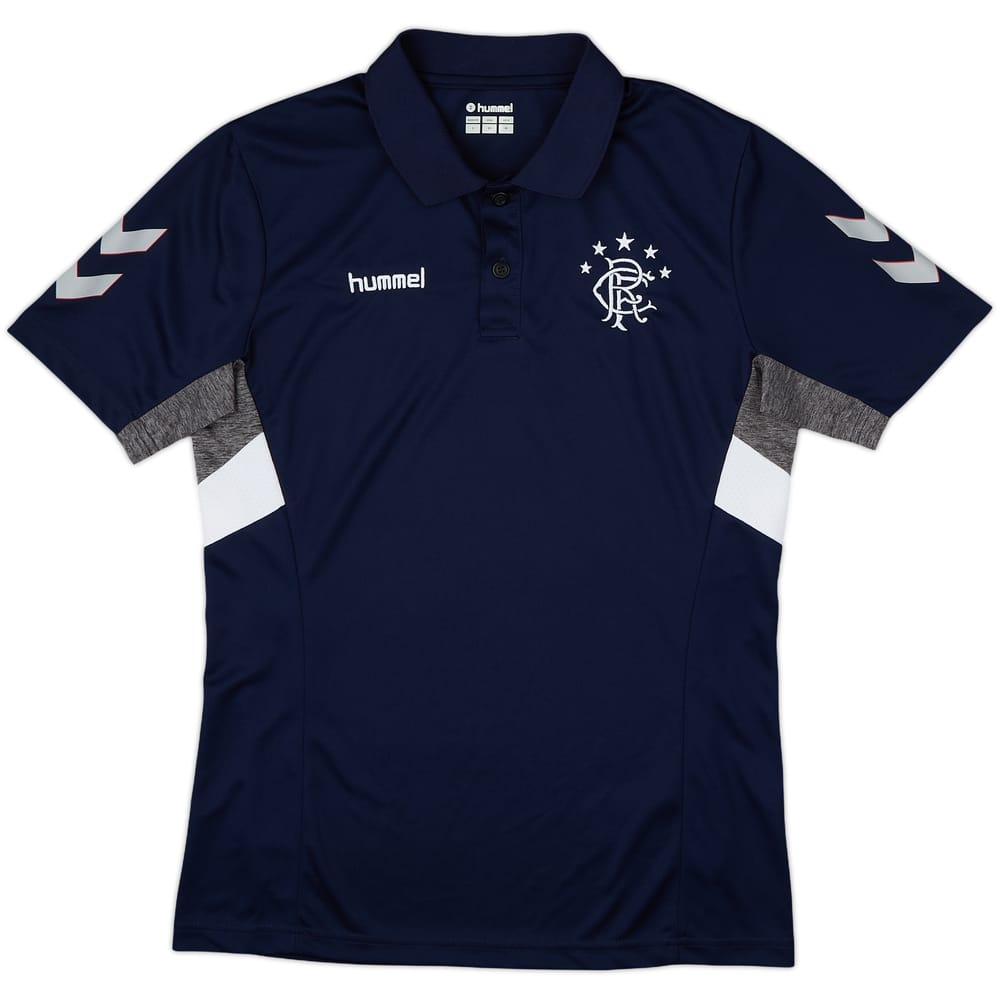 2018-19 Rangers Hummel Polo Shirt - 9/10 - (S)