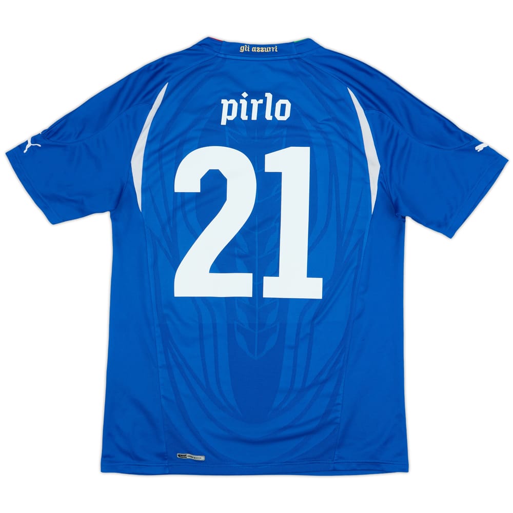 2010-12 Italy Home Shirt Pirlo #21 - 9/10 - (L)