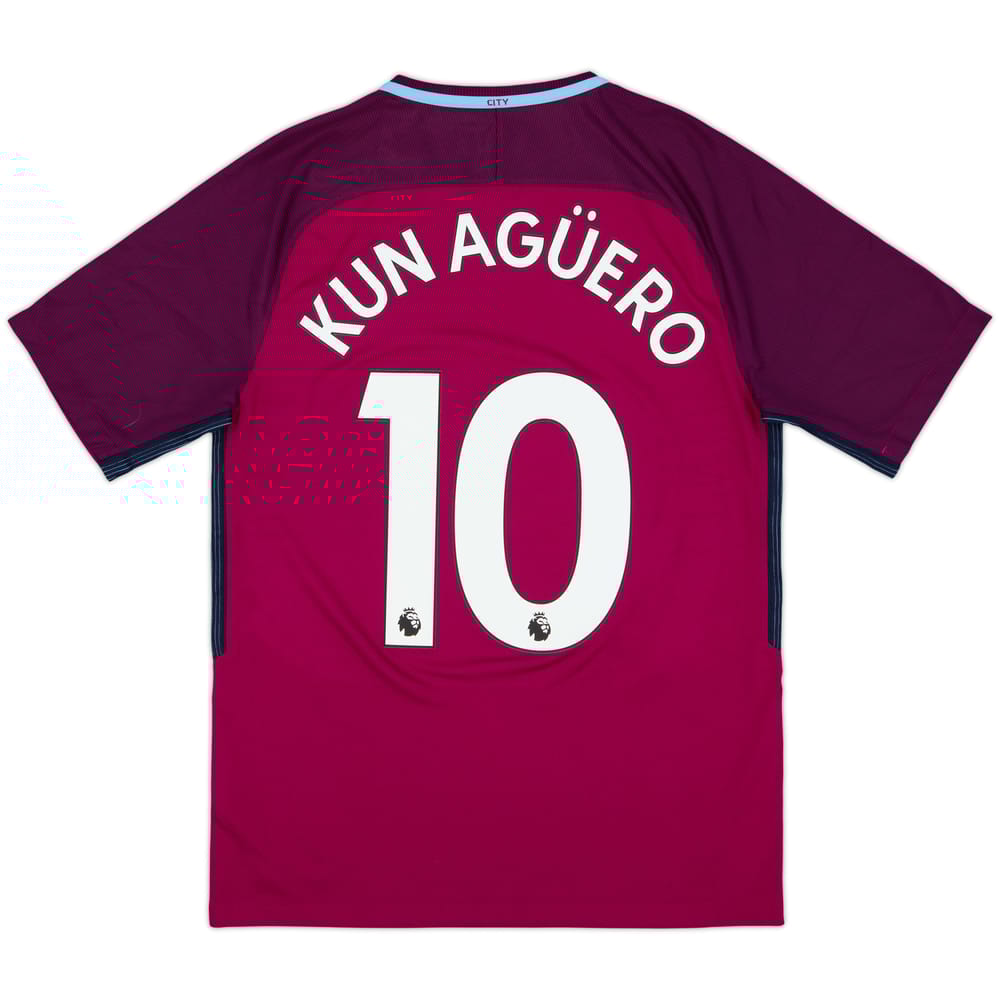 2017-18 Manchester City Away Shirt Kun Aguero #10 - 8/10 - (S)
