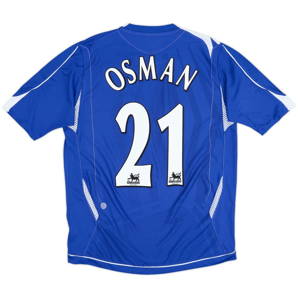 Camiseta de local del Everton 2006-07 Osman #21 - 6/10 - (M)