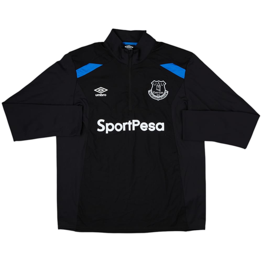 2017-18 Everton Umbro 1/4 Zip Drill Top - 9/10 - (XL)