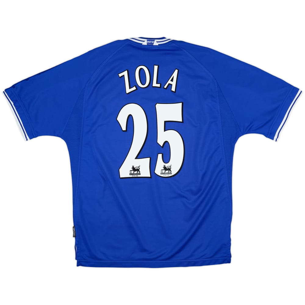 1999-01 Chelsea Camiseta Local Zola #25 - 9/10 - (L)