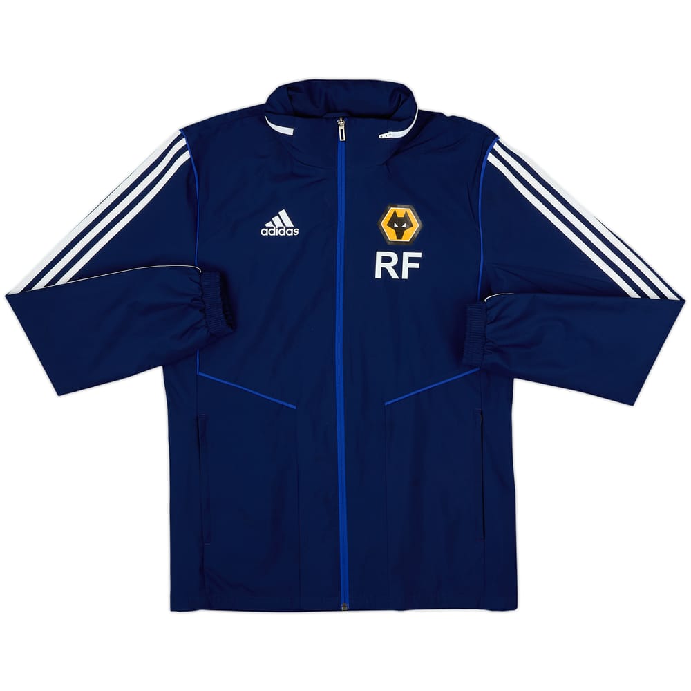 2018-19 Wolves Staff Issue adidas Hooded Rain Jacket RF - 8/10 - (S)