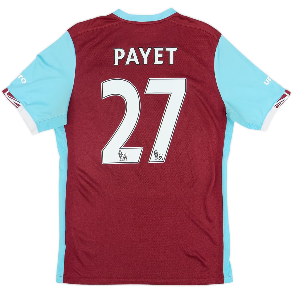 2016-17 West Ham Home Shirt Payet #27 - 7/10 - (M)