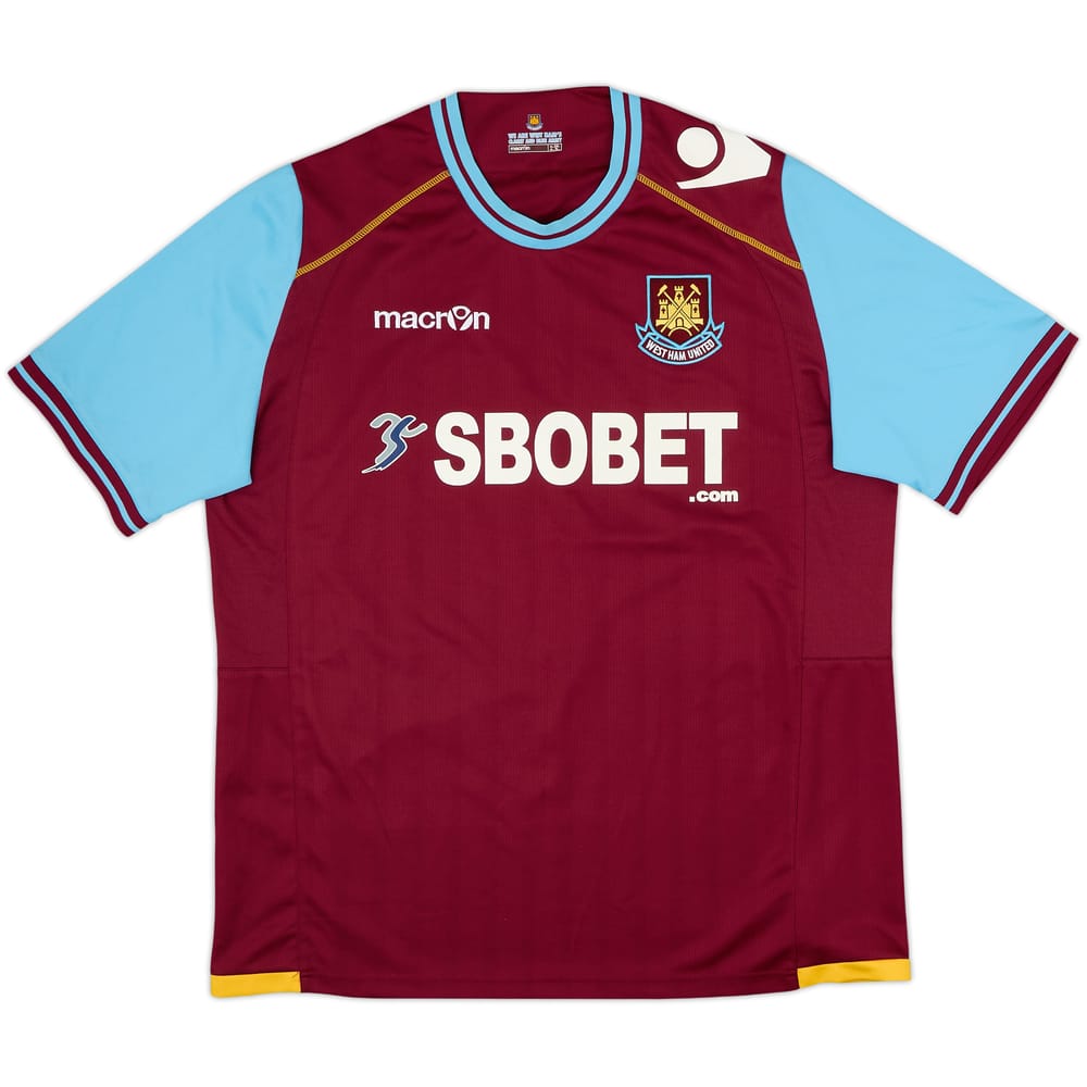 2011-12 West Ham Home Shirt - 8/10 - (XL)