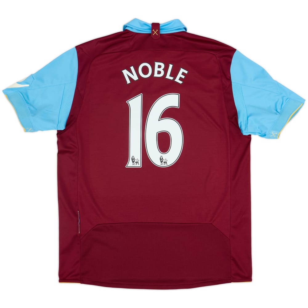 2010-11 West Ham Home Shirt Noble #16 - 7/10 - (XL)