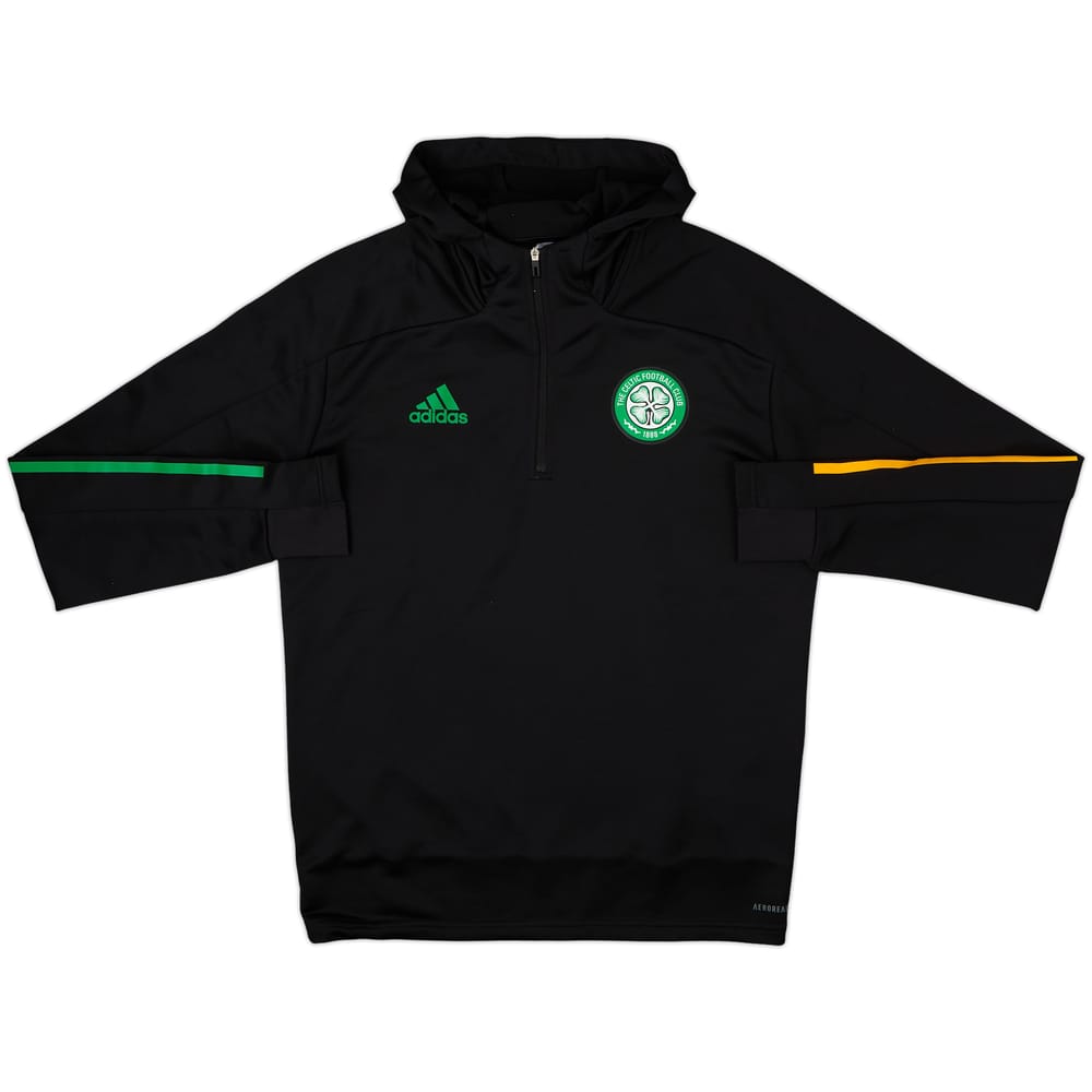 2020-21 Celtic adidas 1/4 Zip Hooded Drill Top - 9/10 - (M)