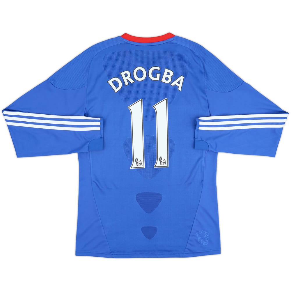 Camiseta de local L/S del Chelsea 2010-11 Drogba #11 - 8/10 - (S)